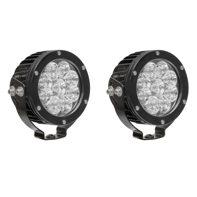 Westin 09-12007A-PR Axis LED Auxiliary Light 4.75 inch Round Spot w/3W Osram (Set of 2) - Image 1